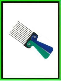 Peigne afro Sibel bicolore pliable